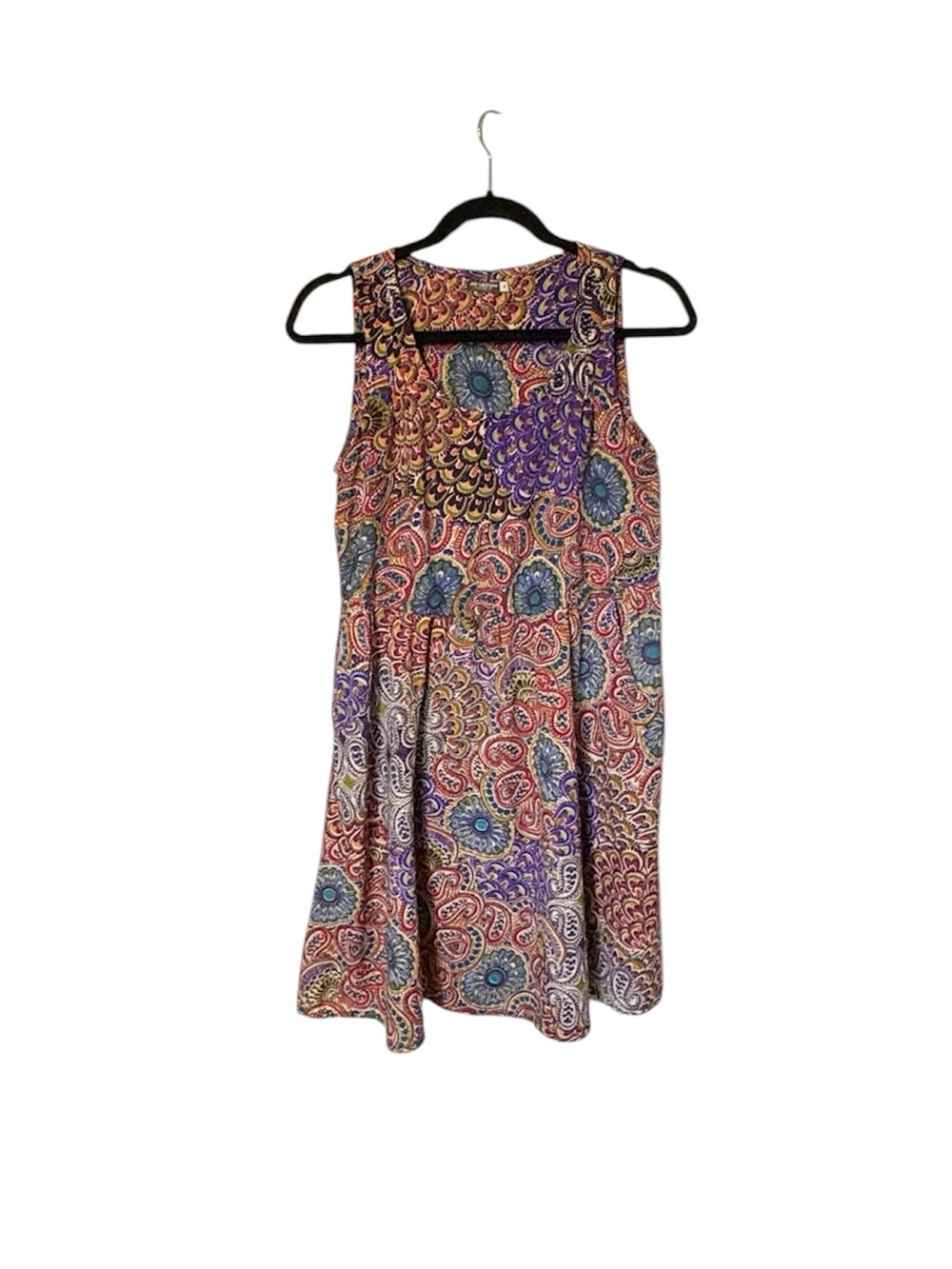 Earthbound Sleeveless Paisley Boho Dress